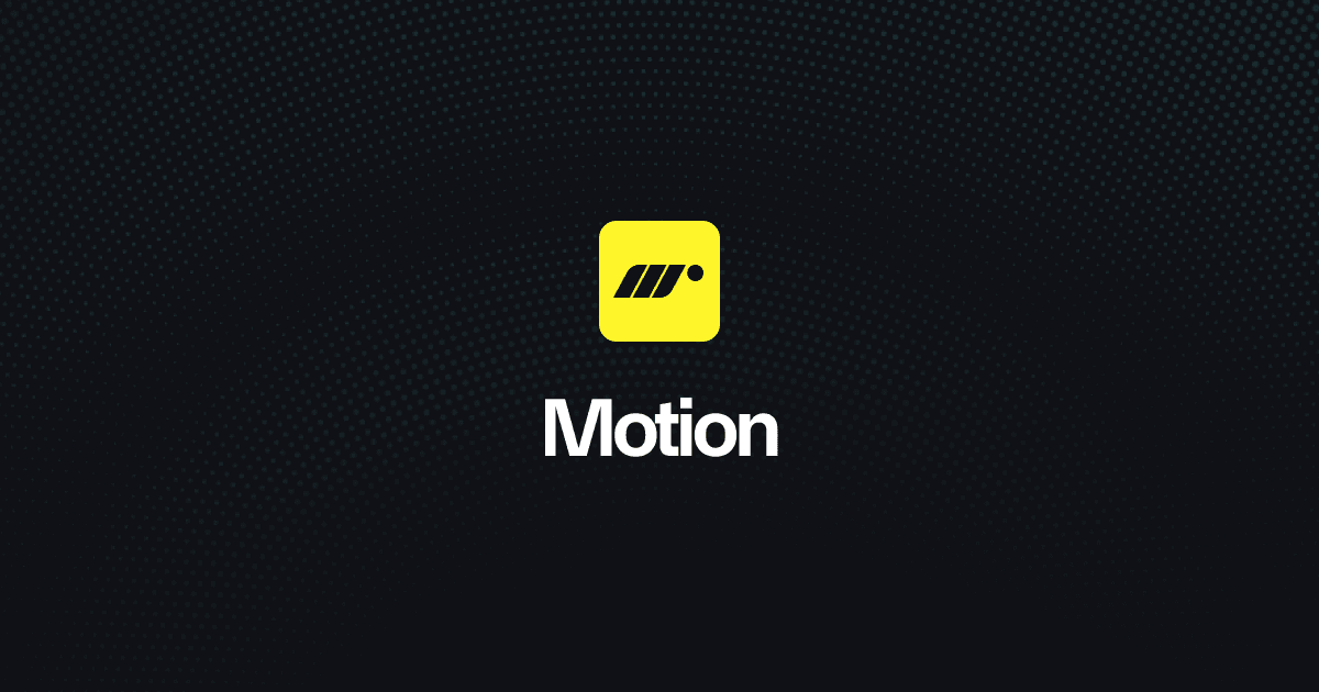 Motion — JavaScript & React animation library — Selected.Site